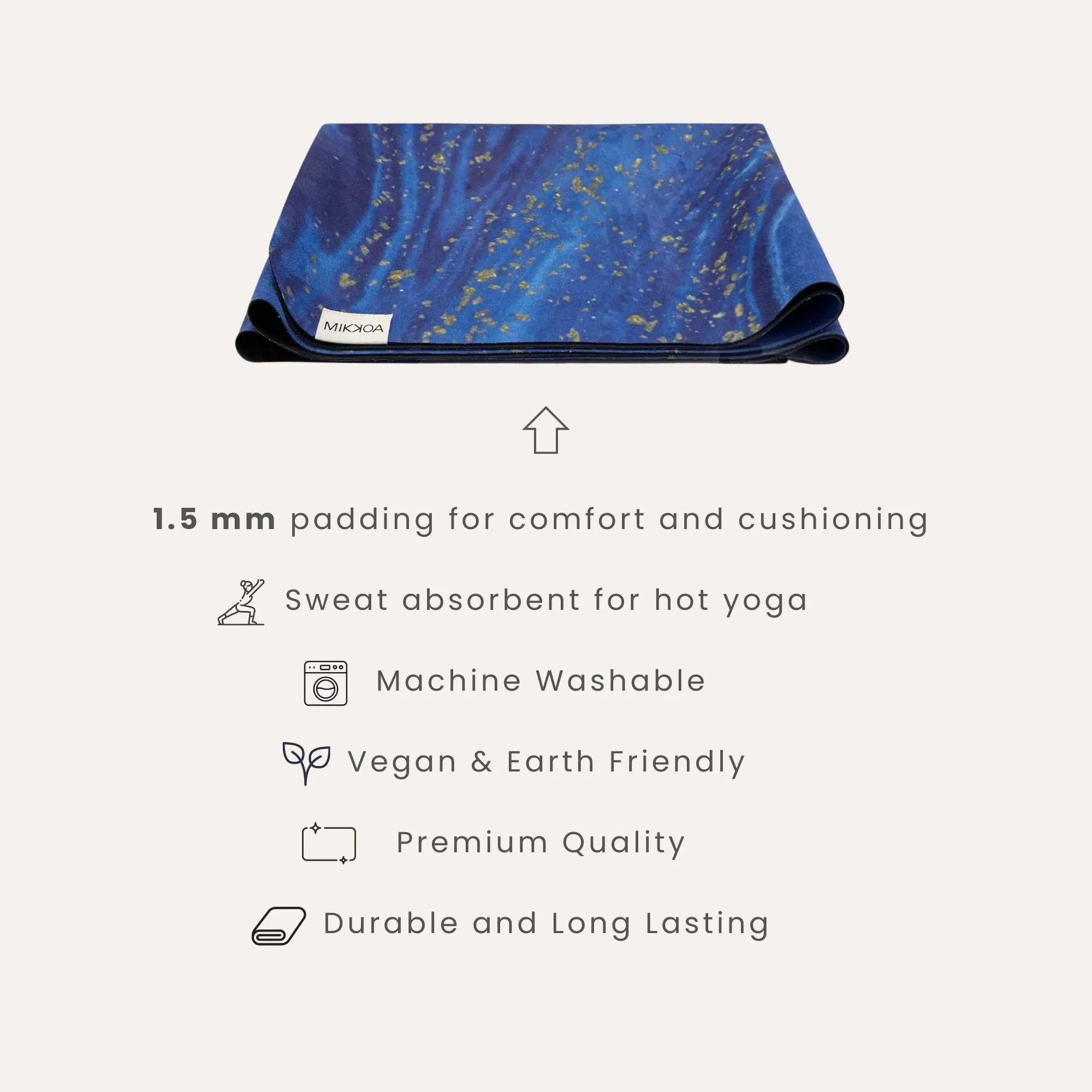 Travel Yoga Mat – Midnight Ocean