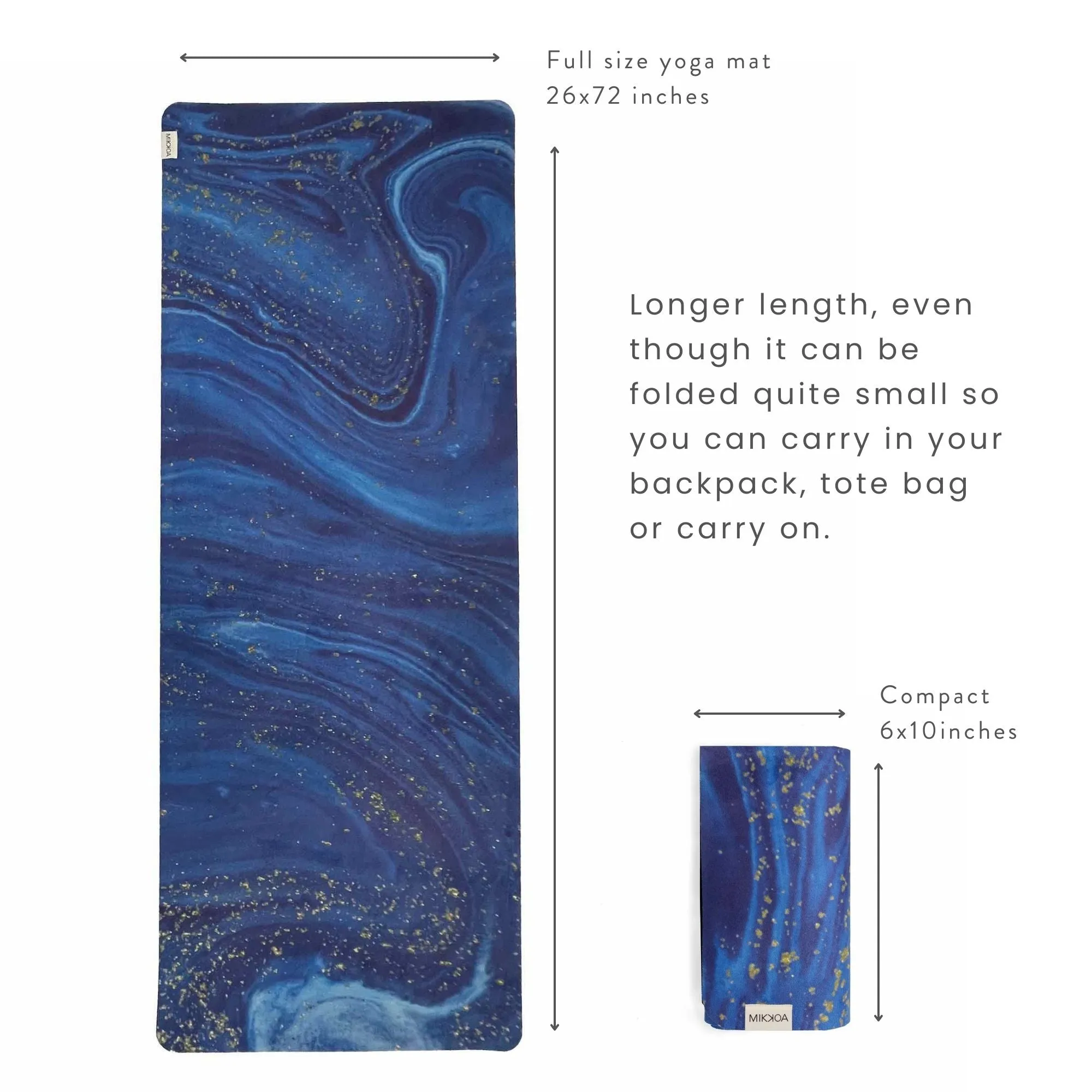 Travel Yoga Mat – Midnight Ocean