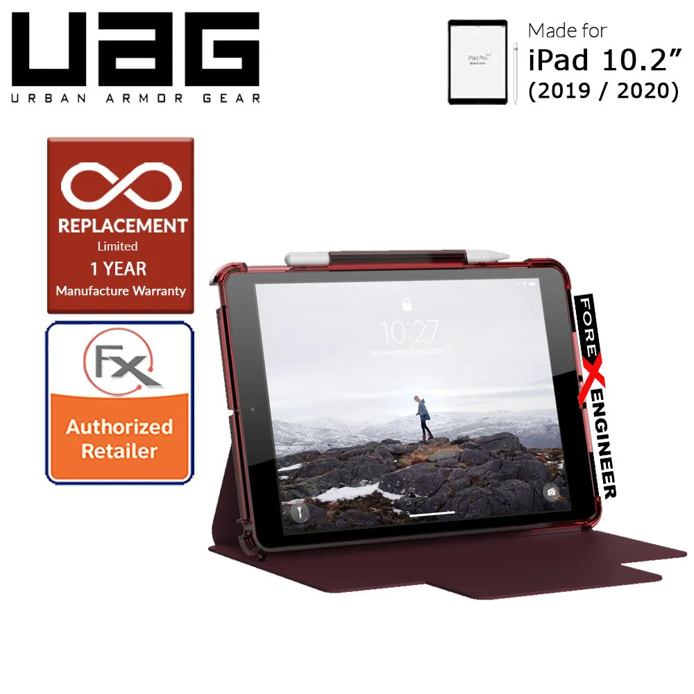 UAG [U] Lucent for iPad 10.2 inch 7th - 8th - 9th Gen ( 2019 -2021 )  - Aubergine - Dusty Rose (Barcode : 812451037852 )