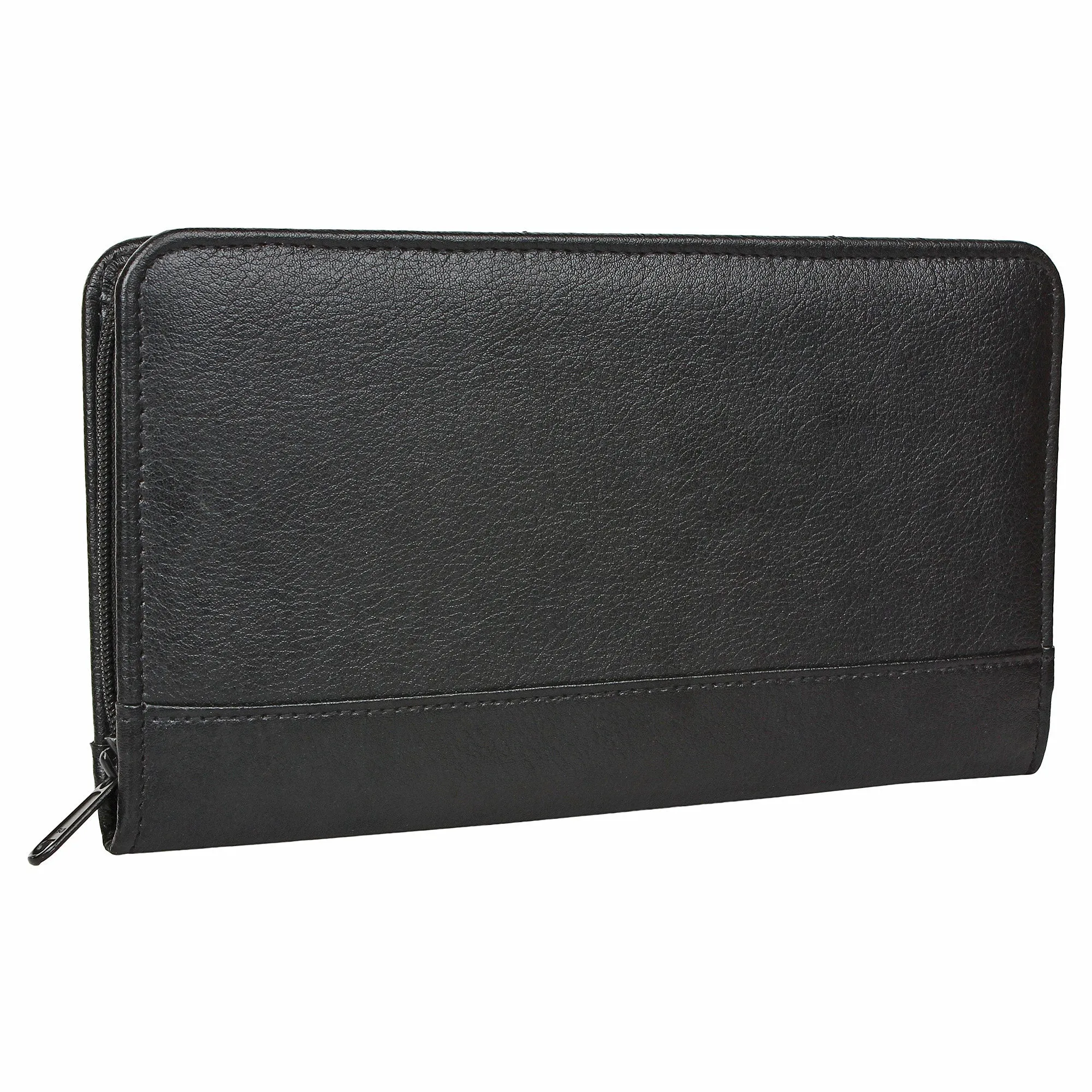 Ultimate Travel Document Organizer - Vegan Leather (Black)