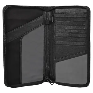 Ultimate Travel Document Organizer - Vegan Leather (Black)