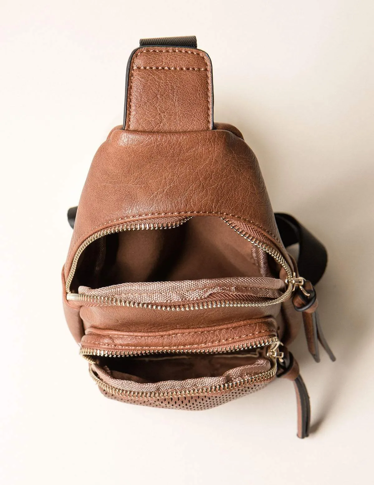 Vegan Leather Crossbody Bag