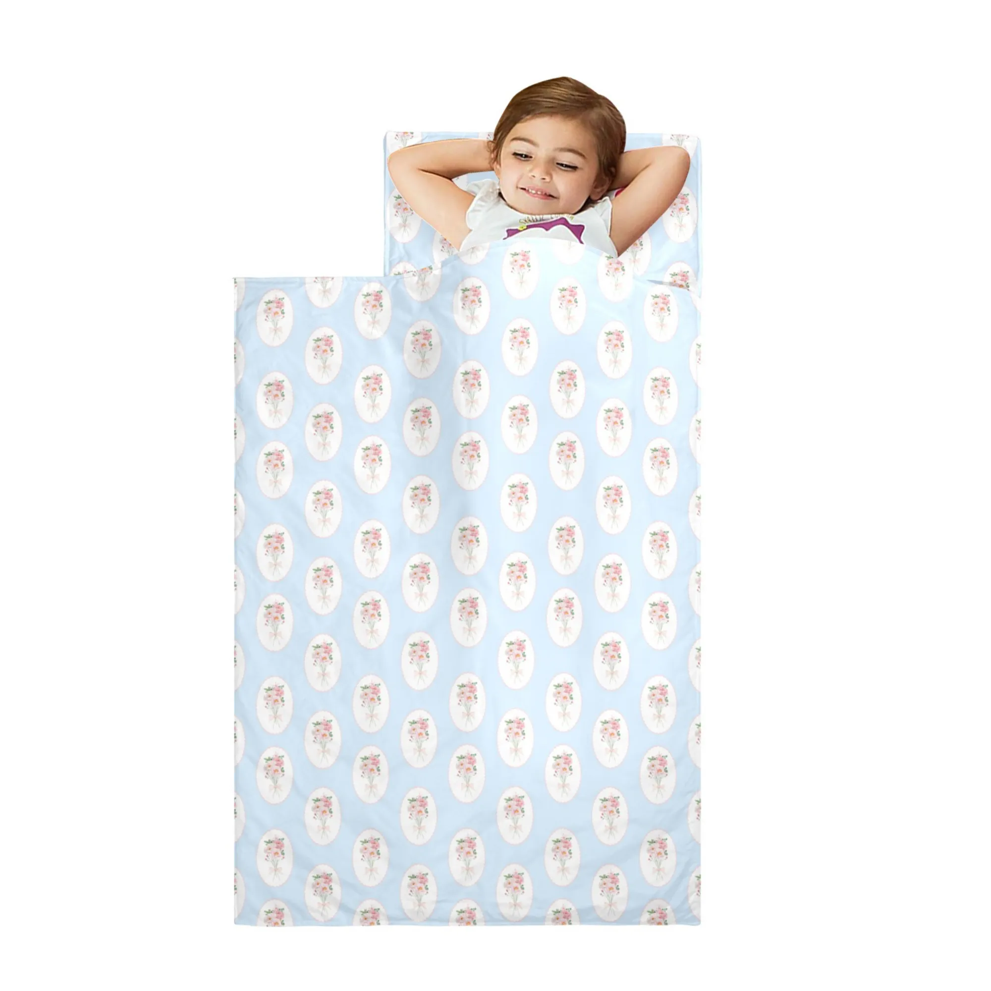 Victoria Blue Kids' Long Sleeping Bag | A Catchy Blend of Comfort & Style | Lightweight and Durable Sleeping Bag for Kids