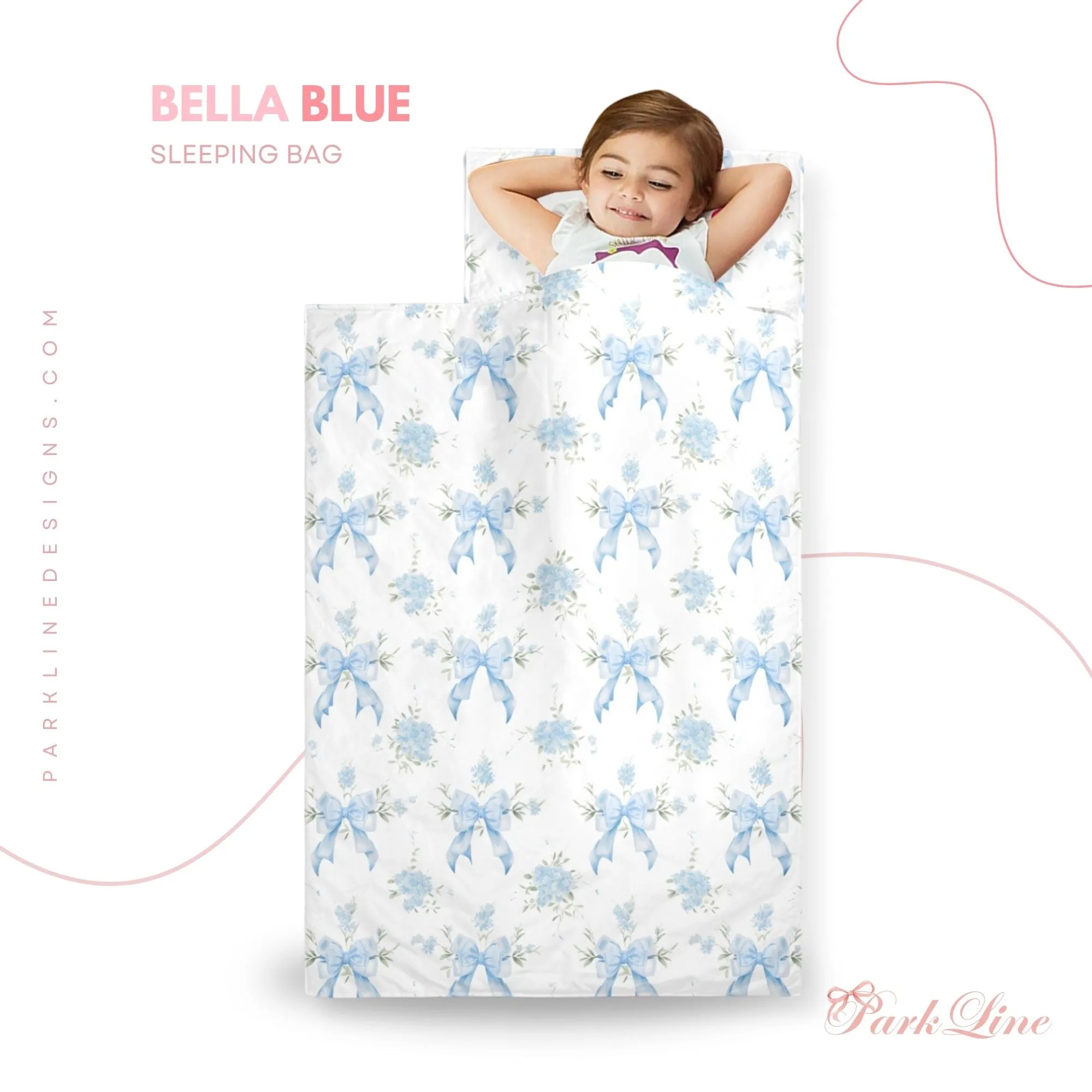 Victoria Blue Kids' Long Sleeping Bag | A Catchy Blend of Comfort & Style | Lightweight and Durable Sleeping Bag for Kids