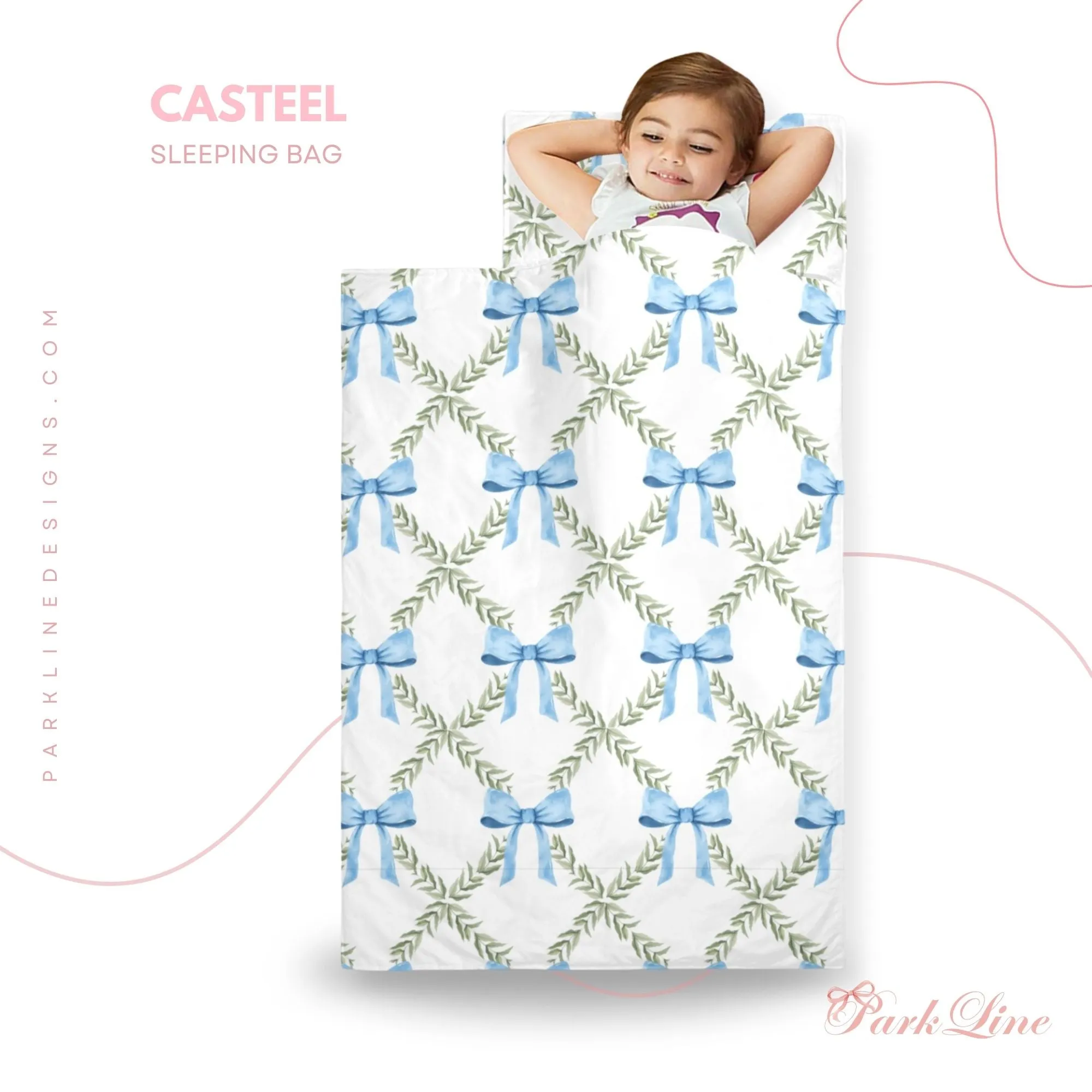 Victoria Blue Kids' Long Sleeping Bag | A Catchy Blend of Comfort & Style | Lightweight and Durable Sleeping Bag for Kids