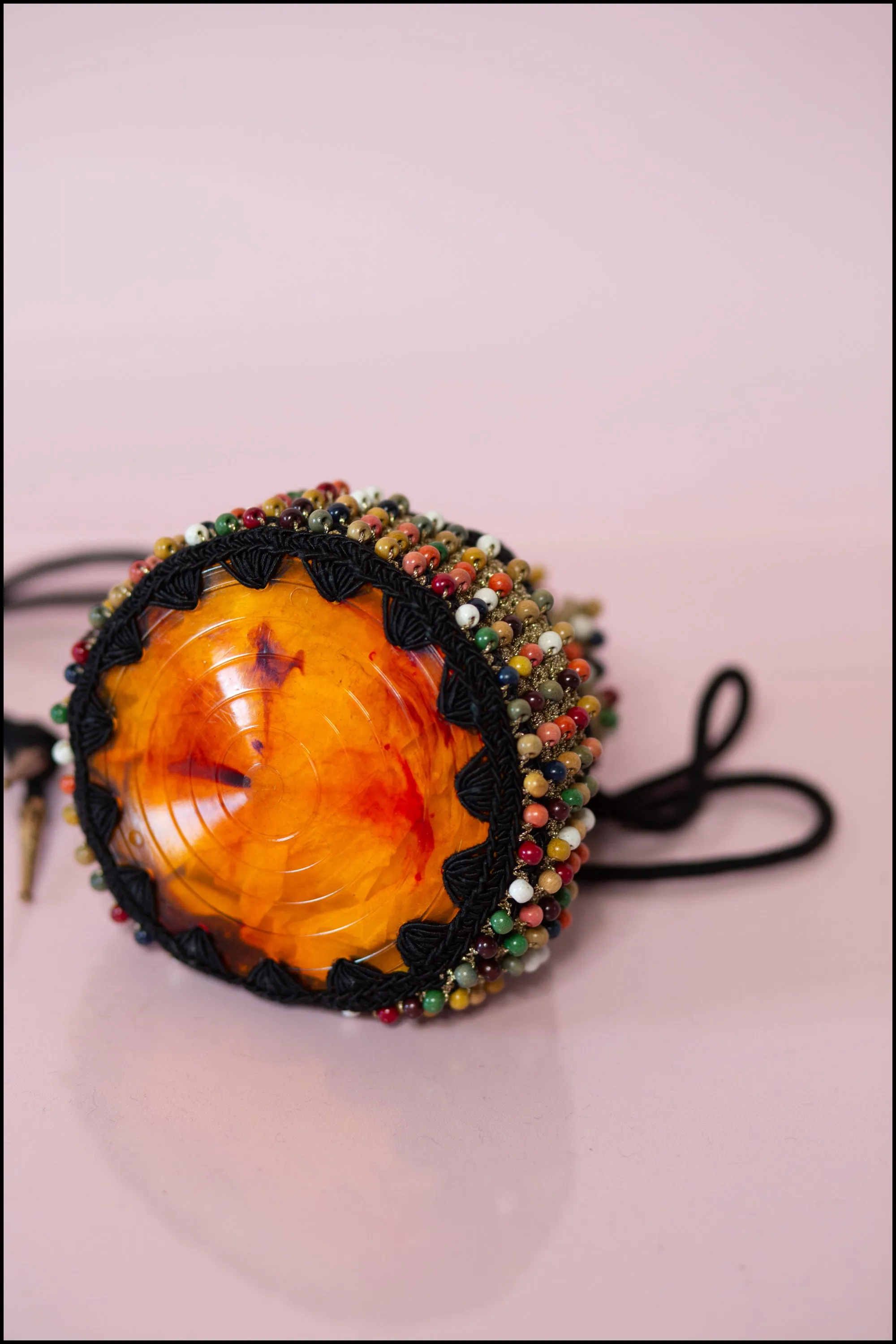 Vintage 1940s Rainbow Beaded Evening Bag