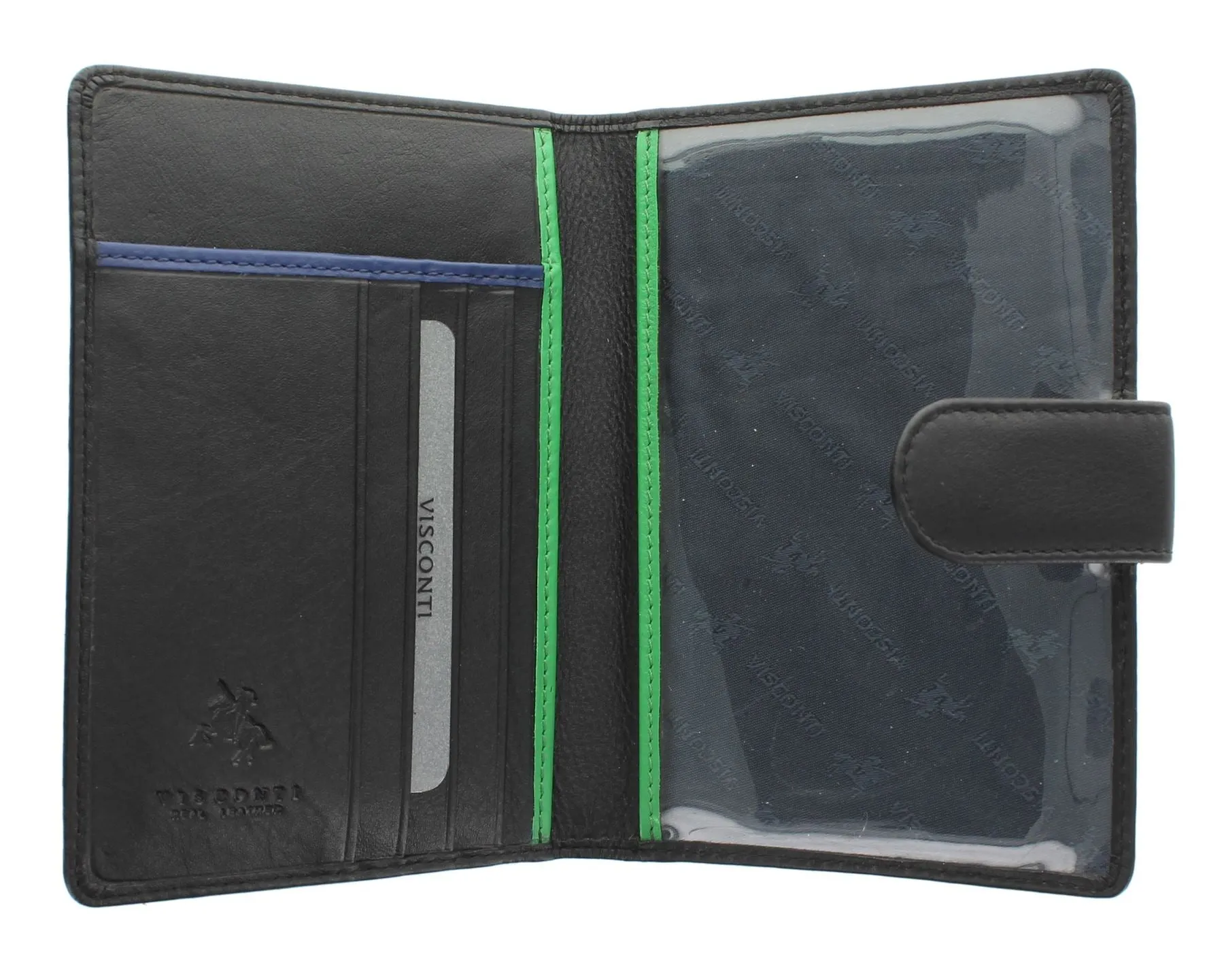 Visconti Bond Collection ODDJOB Leather Passport Holder With Tab Closure RFID blocking BD15