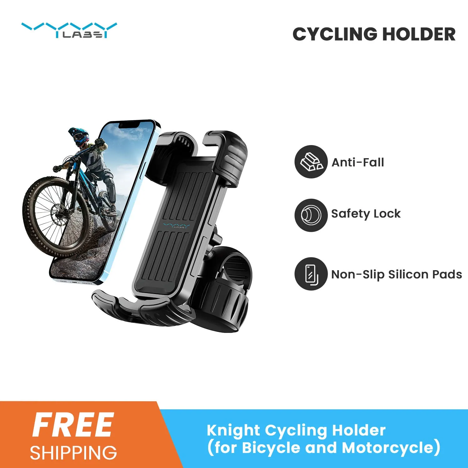 Vyvylabs Knight Cycling Holder (for Bicycle and Motorcycle)