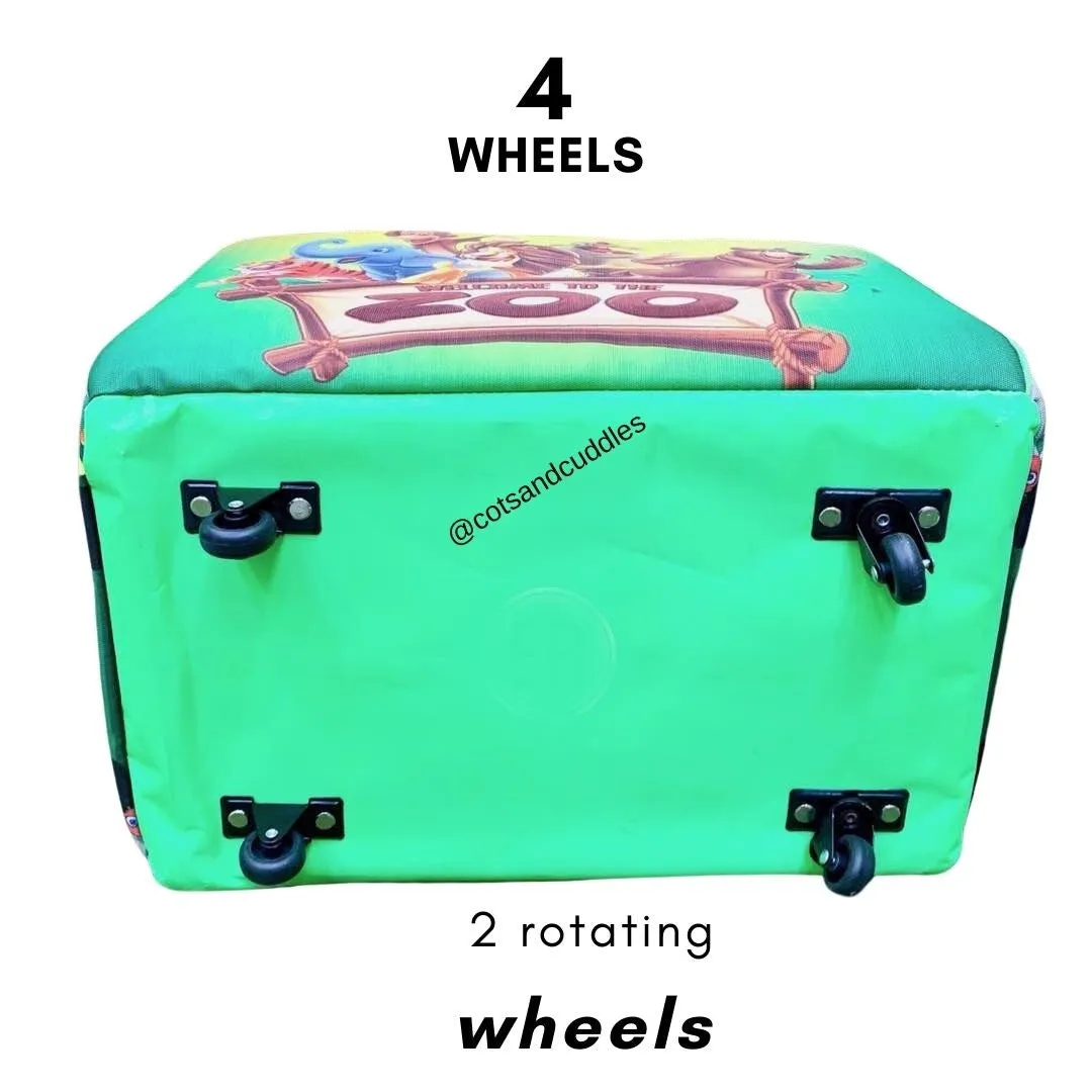 Wheeled Wonderland: Multipurpose Toy Storage Bag (The Zoo)