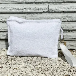 White Small Terry Pouch