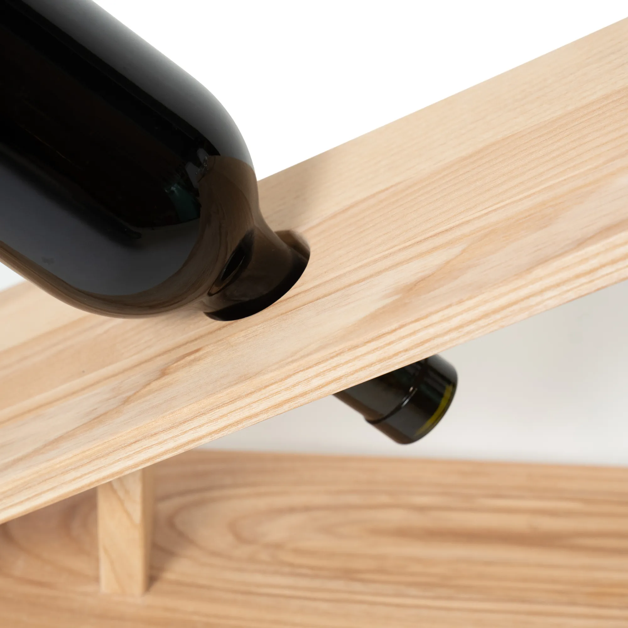 Wooden Wine and Glass Holder (V type)