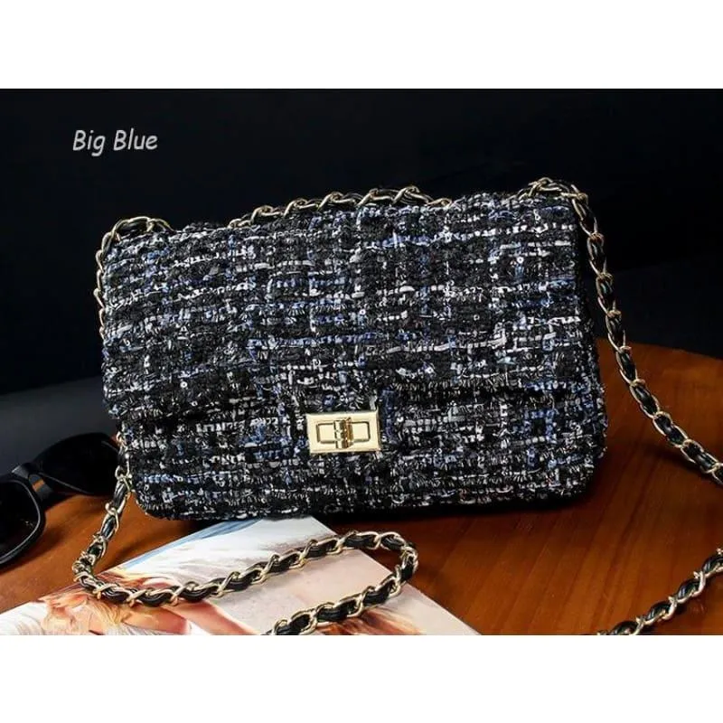 Wool  Retro Shoulder Messenger Women Crossbody Bag