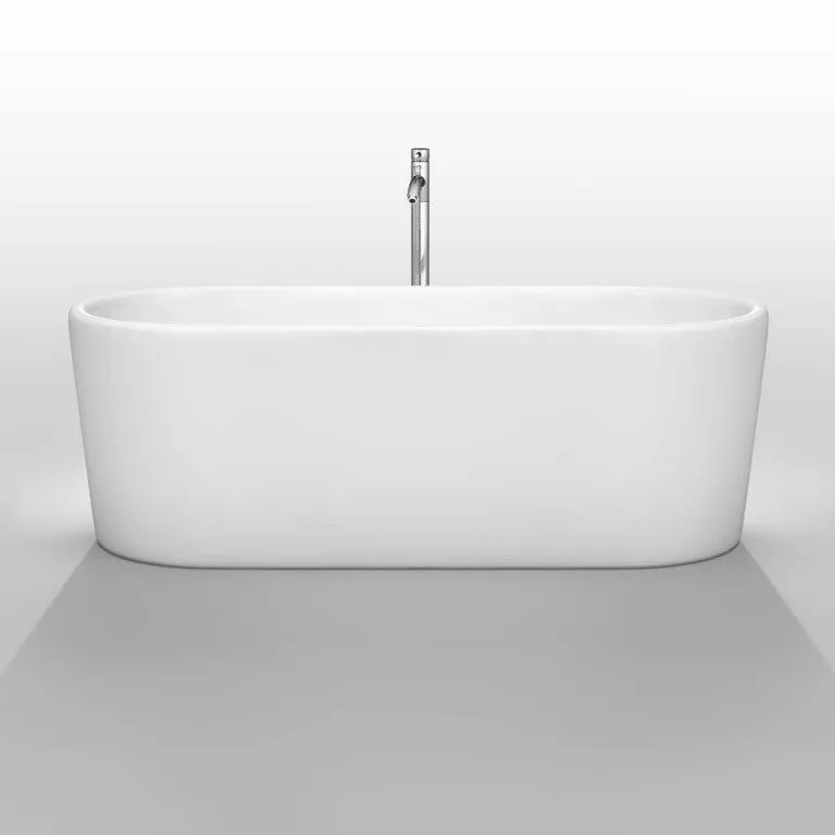 WYNDHAM COLLECTION Ursula 67" Soaking Bathtub