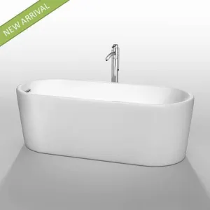 WYNDHAM COLLECTION Ursula 67" Soaking Bathtub