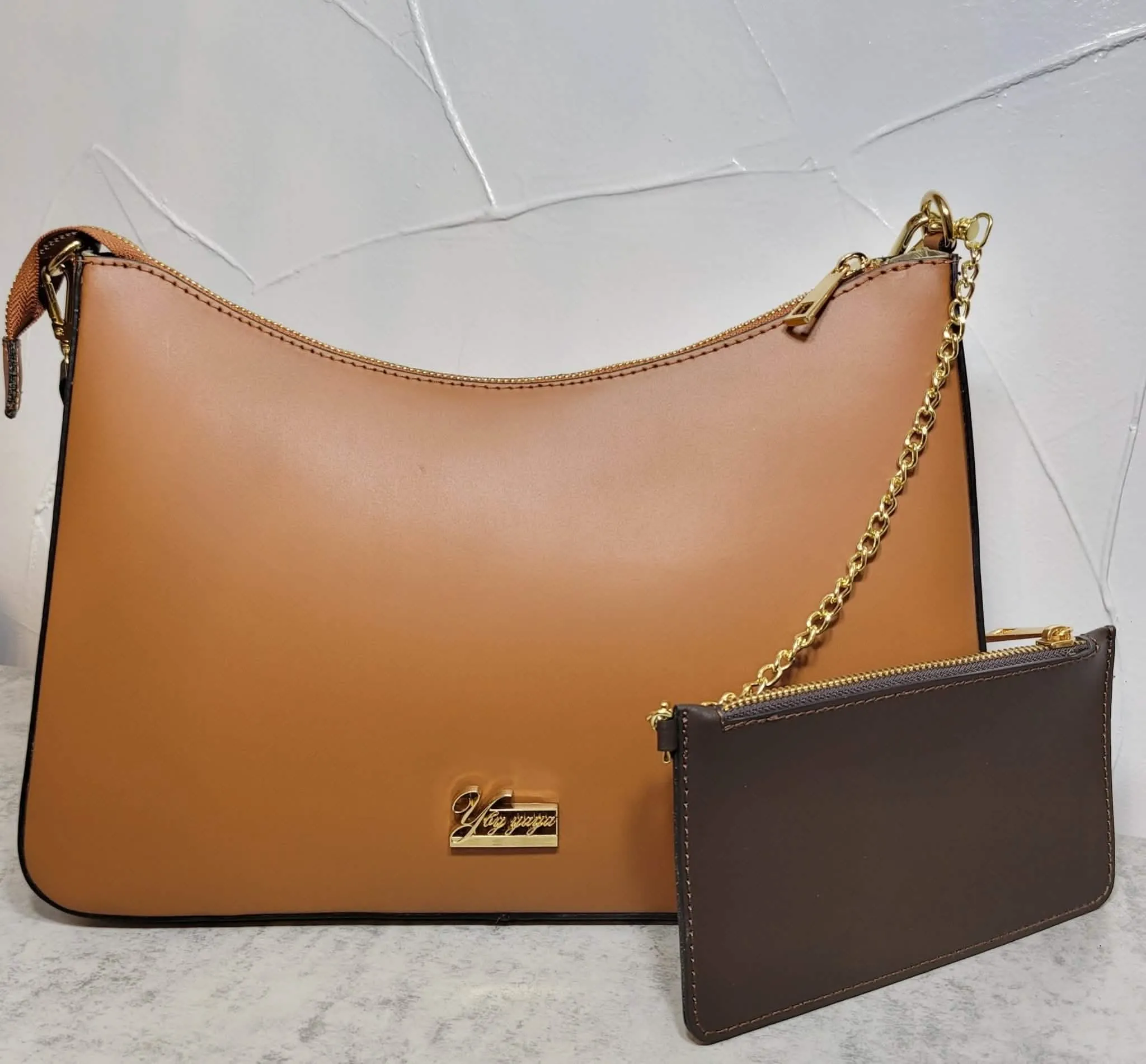 Y by Yaya Jazzy Elegant Italian Leather Crossbody Bag