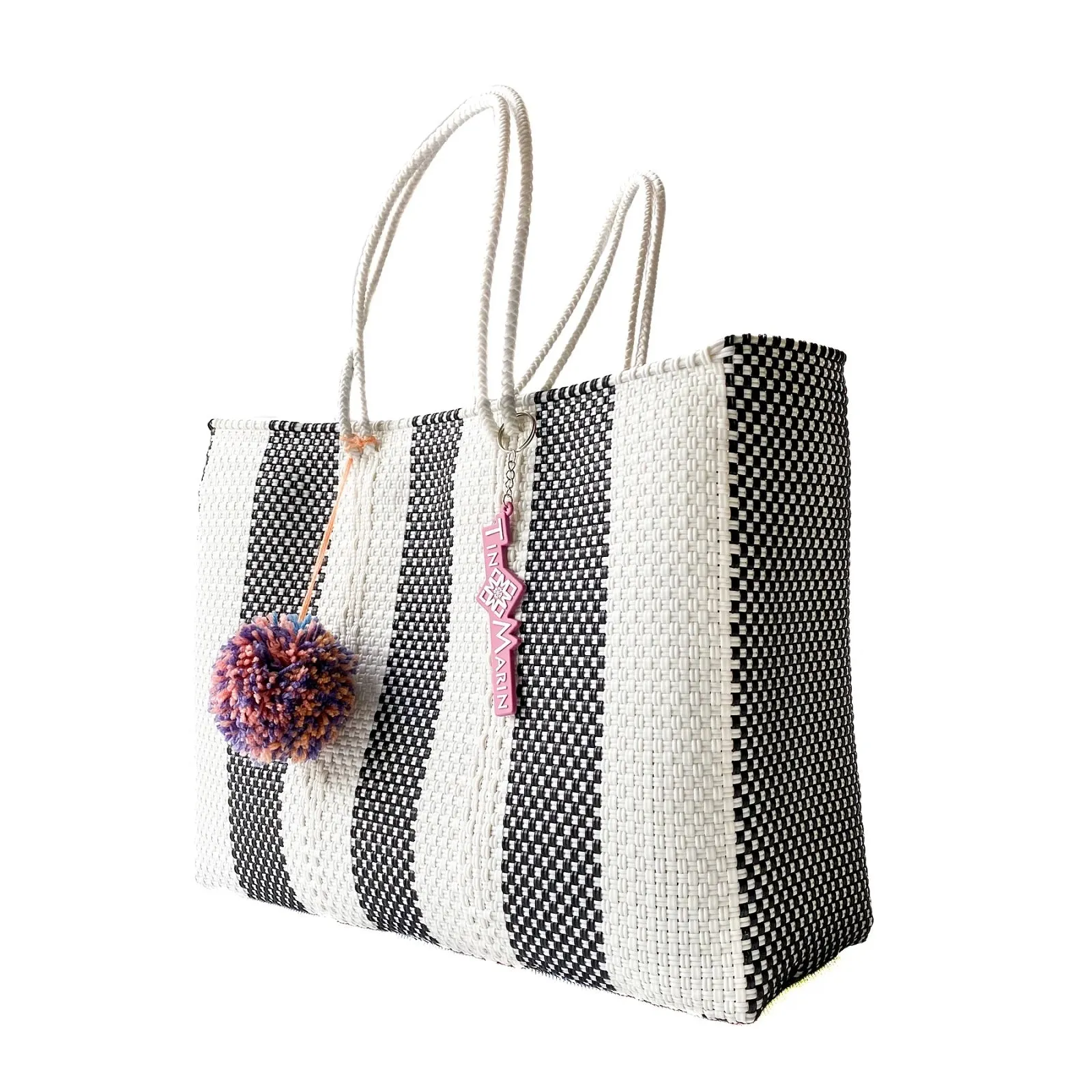 Zebra Woven Super Tote