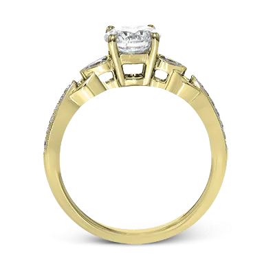 ZR1472 Engagement Ring in 14k Gold with Diamonds